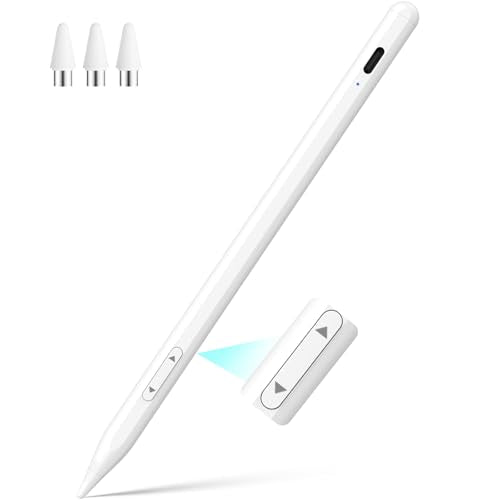 Universal Stylus Pen for iPhone Apple ipad Touchscreen Pencil | 2x Fast Charge,Compatible with iphone Stylus ipad Pro Air Mini, iwatch, Tablet, Nintendo Switch,Android Touch Screens,White - color: White