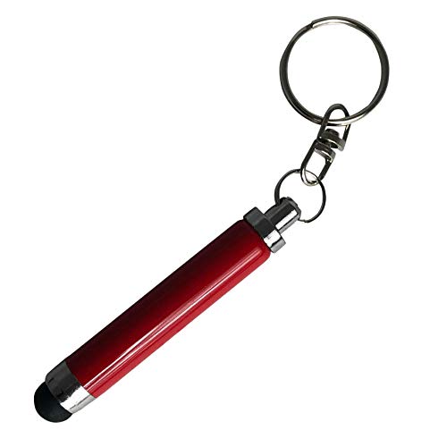 BoxWave Stylus Pen Compatible with Acer Chromebook 317 (CB317-1HT) - Bullet Capacitive Stylus, Mini Stylus Pen with Keyring Loop - Ruby