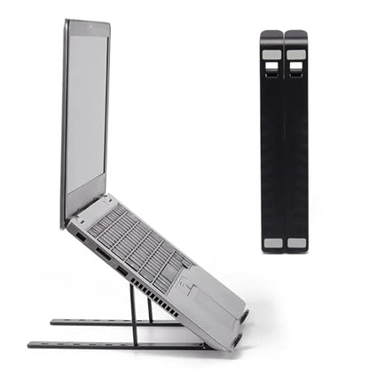 Foldable Aluminum Laptop Stand – 7-Level Adjustable Riser for Desk, Sturdy & Lightweight Holder for 9''-15.6'' Laptops, Perfect for Home, Office & Travel