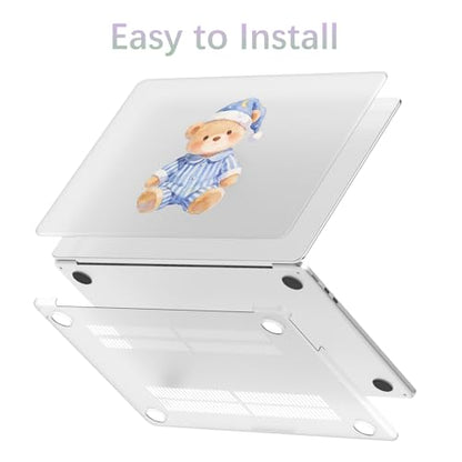 Compatible with MacBook Neo 13 inch Case 2026 Cute Kawaii Bear | Release Model A3404 with A18 Pro Chip | Protective Hard Shell Matte Cover for MacBook Neo 13'' - color: Bear A, size: MacBook Neo 13 inch