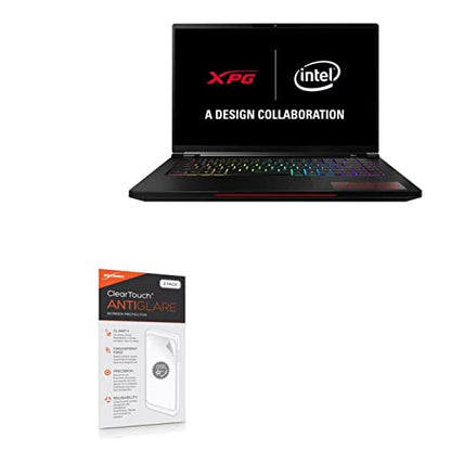BoxWave Screen Protector Compatible with XPG Gaming Notebook Intel i7 (15.6 in) - ClearTouch Anti-Glare (2-Pack), Anti-Fingerprint Matte Film Skin