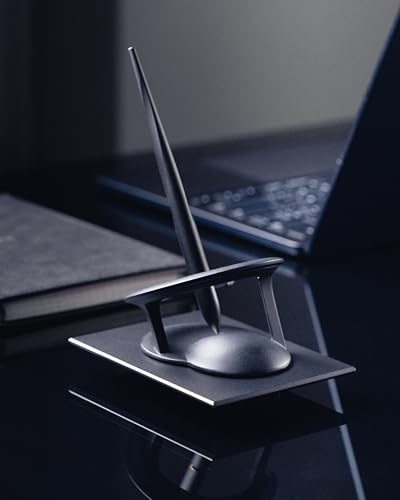 novium Hoverpen Interstellar - Space Black, Ballpoint Pen | Unique Conversational Starter, Premium Futuristic Design, Precision Flow Ink, Schmidt Ballpoint Cartridges - color: Space Black, style: Standard