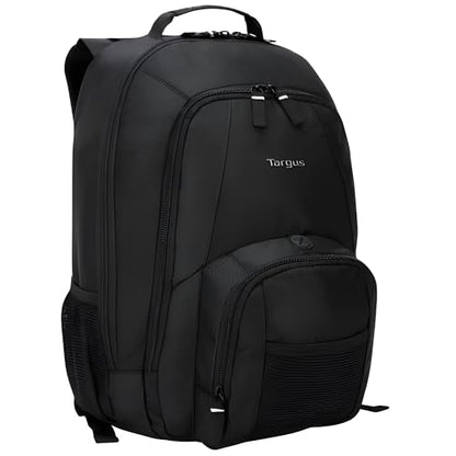 Targus 16 Inch Groove Laptop Backpack, Black - Fits Most Laptops up to 16", Water Resistant Travel Backpack for Business Commuters and Travel (CVR600) - size: 16 Inch, style: Groove