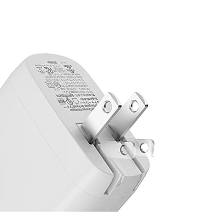 Amazon Basics 65W One-Port GaN USB-C Wall Charger with Power Delivery PD, Foldable Plug, Portable, Fast Charging for Laptops, Tablets & Phones, Non-PPS, White - color: White, style: 65W (1 USB-C)