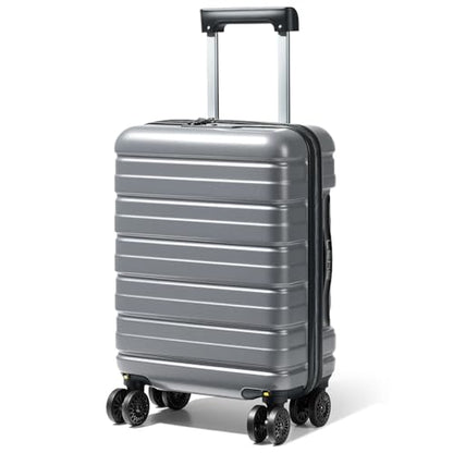 Lekesky 16 Inch Underseat Carry On Luggage Airline Approved, C-Grey | Durable ABS, Small Underseat Carry-on Luggage with TSA Lock Spinner Wheels, Personal Item Luggage Removable Wheels for Travel - color: C-Grey, size: 16 Inch
