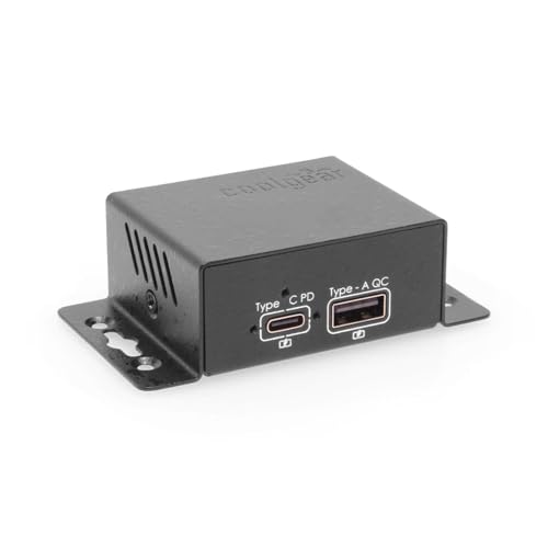 Coolgear ChargeIT! Mini 99W Dual Port USB Charger | USB-C PD 3.0, USB-A QC 3.0 & PPS | UL & IEC Compliant - style: 99.0 Watts