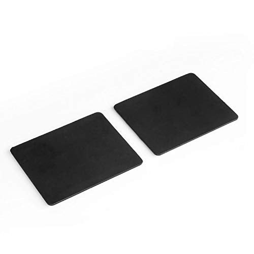 Fat Palm Pads 1/4" Thick Smooth Skin Surface Laptop Wrist Rest Notebook Tacky Silicone Easy Reposition Ergonomic Carpal Tunnel Resting Support (2 Pads 3.1" x 2.8" x 0.24") - size: Fat