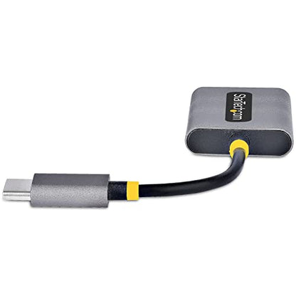 StarTech USB-C Headphone Splitter, 24-bit DAC (USBC-Audio-Splitter) | USB-C Dual Headset Adapter with Mic Input, USB-C to 3.5mm Audio Adapter/Earphone Dongle, USB-C to Audio Jack/Aux Output - style: USB-C 3.5mm Headphone Splitter