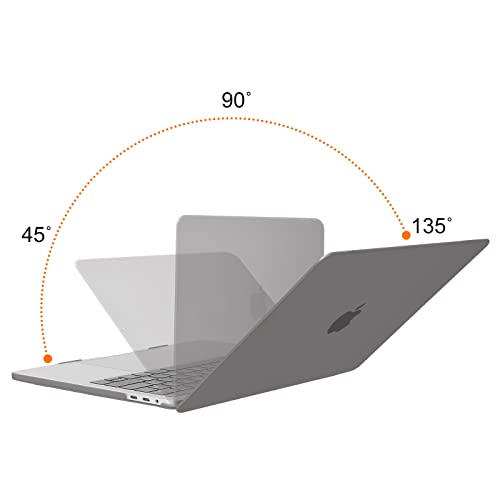 MOSISO Compatible with MacBook Pro 13 inch Case M2 M1 2026 2025 2024-2016 | A2338 A2251 A2289 A2159 A1989 A1708 A1706, Plastic Hard Shell&Keyboard Cover&Screen Film&Storage Bag, Gray - color: Gray