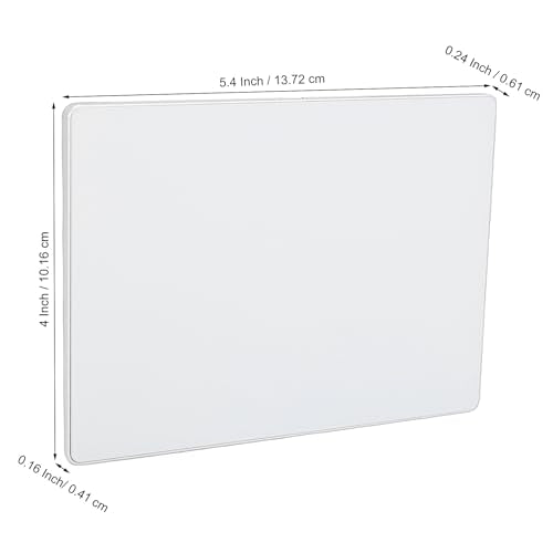 Pomya Wired Trackpad, Large 5.4 Inch High Precision Touchpad Mouse for Wins and macOS with Multi Gesture Control Tempered GlassSurface and Dual USB C Cables, for PC Laptop (White) - color: White