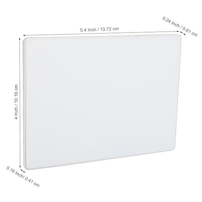 Pomya Wired Trackpad, Large 5.4 Inch High Precision Touchpad Mouse for Wins and macOS with Multi Gesture Control Tempered GlassSurface and Dual USB C Cables, for PC Laptop (White) - color: White