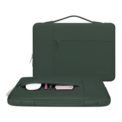 MOSISO Laptop Case 13.3 inch, 13-13.3 inch Laptop Sleeve with Handle Compatible with MacBook Air/Pro 13/Pro 14 M5 M4 M3 M2 M1,HP Dell ASUS Lenovo, Polyester Multifunctional Computer Bag,Midnight Green - color: Midnight Green, size: 13.3 inch