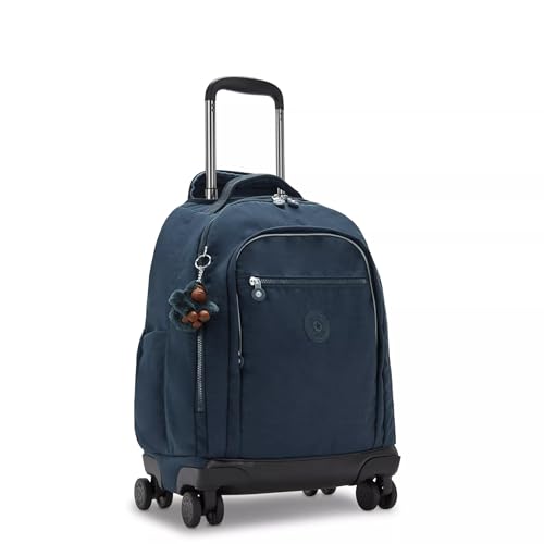 Kipling New Zea 15" Laptop Rolling Backpack - color: True Blue Tonal