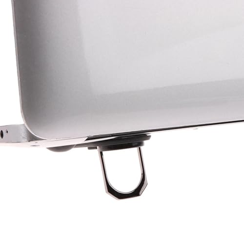 Portable Foldable Laptop Stand with Heat Dissipation Alloy Lightweight Risers for 13-17Inch Laptops Risers Accessory Foldable Laptop Cooling Stand Zinc Alloy - color: Black