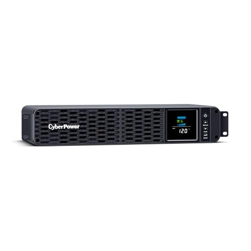 CyberPower CP1500PFCRM2U PFC Sinewave UPS Battery Backup | 1500VA/1000W, 8 Outlets, AVR, Short Depth 2U Rackmount, UL Certified - size: 1500VA, style: Rackmount 2U