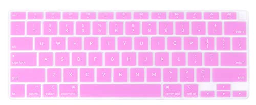 Se7enline Compatible with MacBook Air 13 inch 2018/2019/2020/2021/2022/2023/2024 Keyboard Cover Protector for MacBook Air 13-Inch Touch ID M1 A2337/A2179 US Layout,Lavender/Light Purple - color: Lavender/Light Purple