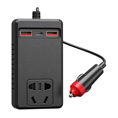 Car Charging Inverter 150W 4 Intelligent USB Ports For Laptops Phones Essential