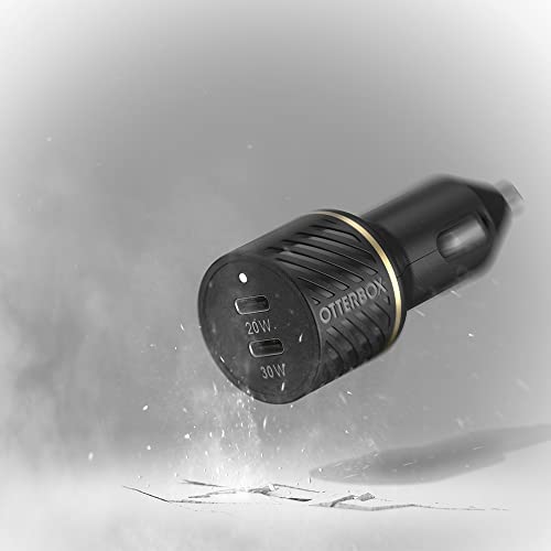 OtterBox Fast Charge USB-C Car Charger, 20 Watt + OtterBox USB C-Ligtning Cable, 1M - Cloud DUST