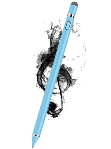 CMARS Active Stylus Pen for Touchscreen, Rechargeable Universal Pencil for iPad, Digital Fine Point Tablet Pens Compatible with Android/iPhone/iPad mini/Pro/Air/Samsung and More Tablet/Phone - Blue - color: Blue