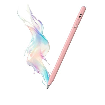 Digital for Android Tablets Stylus Pen for Samsung Galaxy Tab A11+Plus/A11/A9+/A9 Pencil,Accurate Without delay，One-Click Power On/Off,+2Nibs&Long Battery Life (Pink) - color: Pink