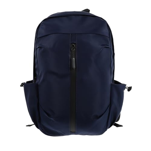Veemoon Men’s Business Laptop Backpack with USB Charging Port, Blue Travel Computer Bag for Work and School, Casual Shoulder Bag with Storage Compartments