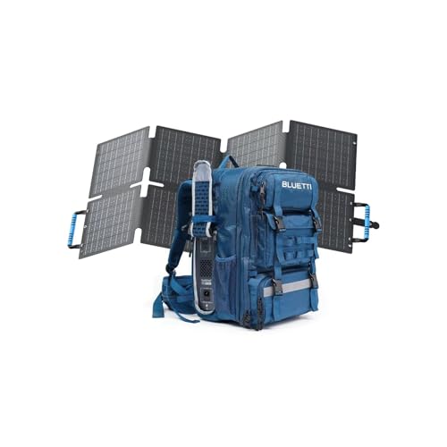 BLUETTI Solar Backpack Power Station Handsfree 1 with 60W Solar Panel Included, 268.8Wh 300W LiFePO4 Solar Generator with a 42L Backpack, All in One Solar Power System for Hiking, Photography, Travel - style: BLUETTI Handsfree 1+60W Solar Panel