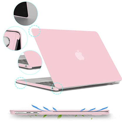 B BELK for MacBook Air 13.6 inch Case M5 2026 2025-2022 M4 M3 M2, Baby Pink | Model A3449 A3240 A3113 A2681, Plastic Hard Shell Case for MacBook Air 13 inch Case with Keyboard Cover & Screen Protector - color: Rose Quartz