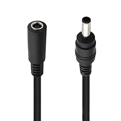 LOKEKE DC 4.5mm Tip Adapter Extension Cable, DC Jack 4.5 x 3.0mm Female to 4.5 x 3.0mm Tip Male Charger Power Cord Cable for Laptop