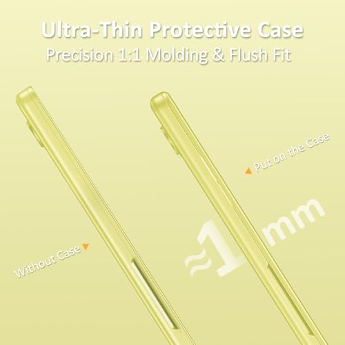 MOSISO Compatible with MacBook Neo Case 13 inch 2026 A3404 A18 Pro Chip | 4 in 1 Kit Ultra-Thin Exact-Fit Scratches&Fingerprints Resistant Protective Hard Shell Matte Case Cover, Citrus Clear - color: Citrus Clear
