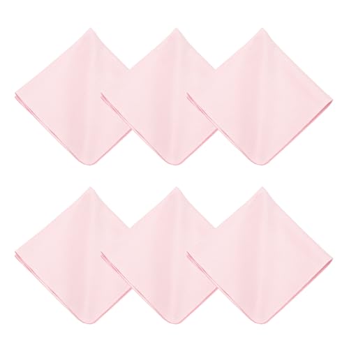 uxcell 6Pcs Microfiber Cleaning Cloth for Glasses, 8x8inch Eyeglass Cleaning Cloth for Screens Cameras Cell Phones Electronics Lenses, Pink - color: Pink, size: 8x8"