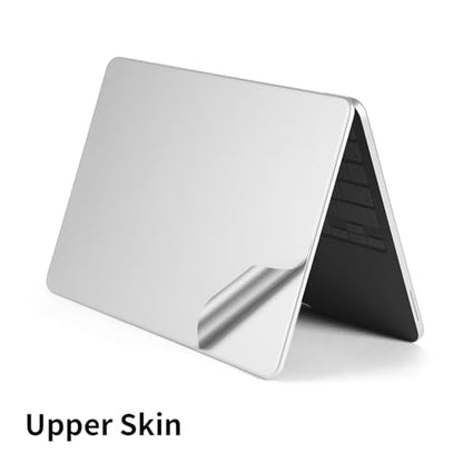 4 in 1 Ultra Thin 3M Vinyl Full Size Laptop Skin Palm Rest Sticker for 2026 New Released MacBook Pro Neo 13 Inch A3404 with A18 Chip - Silver - color: Silver