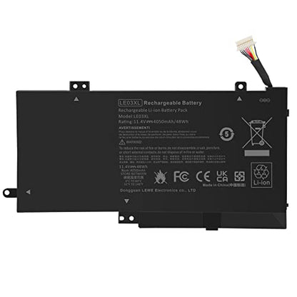 TREE.NB Spare Battery for HP 13-s054sa (M1M24EA) 13-s056nw (M6R44EA) 13-S099nr (M1W93UA) 15-w110nr 796220-541 796220-831 796356-005 LE03 LE03XL TPN-W116 - size: 7.28x3.86x0.28inch LE03XL
