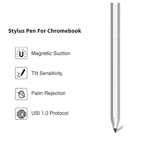 Active Pen L70858-001 (AES 2.0 USI Garaged/Rechargeable G3) 4096 Pressure Levels Digital Stylus for EliteBook x360, Chromebook x2 - Rechargeable with Palm Rejection - style: AES 2.0 USI