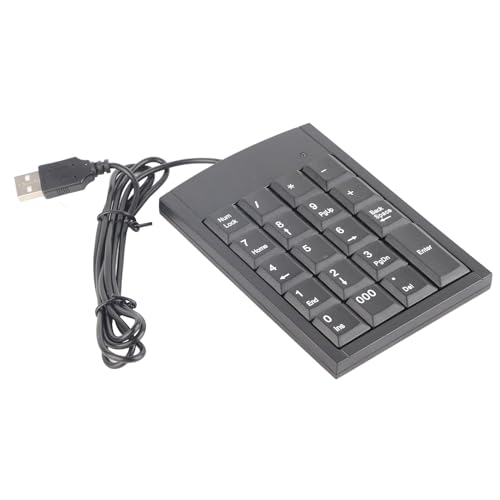 SUNGOOYUE Number Pad Mini USB Numeric Keypad, Portable Ultra Thin 19 Keys Plug and Play Keyboard for Laptop Desktop Computer