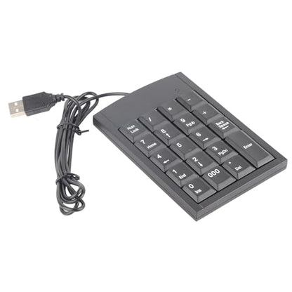 SUNGOOYUE Number Pad Mini USB Numeric Keypad, Portable Ultra Thin 19 Keys Plug and Play Keyboard for Laptop Desktop Computer