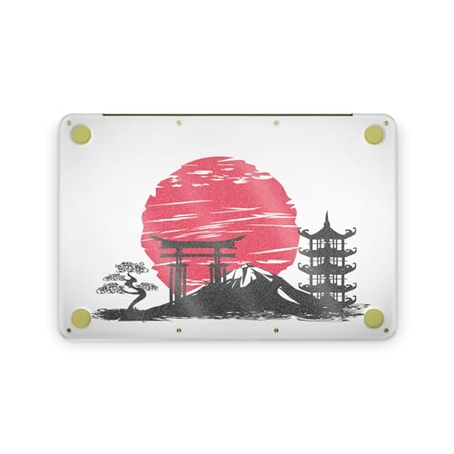 Glossy Glitter Laptop Skin Compatible with Apple MacBook Neo - Japanese Style - Premium 3M Vinyl Protective Wrap Decal Cover - Easy to Apply | Crafted in the USA by MightySkins - color: Japanese Style, size: MacBook Neo Full Cover Skin, style: Glossy Glit