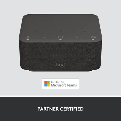 Logitech - Logi Dock, All-in-One USB C Laptop Docking Station, Speakerphone, Noise Canceling Mics, Bluetooth, HDMI, for Windows/macOS, Certified for Microsoft Teams Graphite - color: Graphite, style: Microsoft Teams