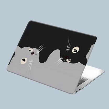 Case for MacBook Pro 13 Inch 2025, 2024, 2023, 2022-2016 M2 M1 A2338 A2289 A2251 A2159 A1989 A1706 A1708, Cute Plastic Hard Shell & Keyboard Cover, Two Cats - color: Two Cats