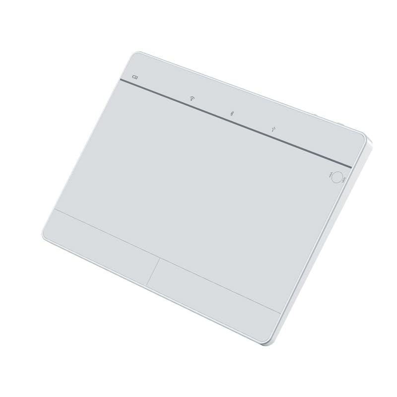 JOMAA Wired&2.4GWireless&Bluetooth Trackpad for Windows 10/11,Rechargeable Touchpad Mouse with Multi-Gesture Support for PC Laptop Computer (Silver) - color: Silver