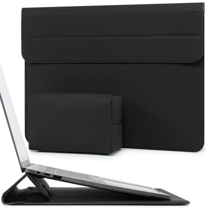 HYZUO 15-16 Inch Laptop Case Bag Sleeve with Stand, Black | for MacBook Pro 16 M5-M1 Pro/Max A3428 A3429 2026-2019, XPS 15, MacBook Pro 15 2015-2012, Samsung Galaxy Book Pro/Flex 15 - color: Black, size: 15-16 Inch