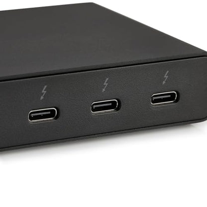 Amazon Basics Thunderbolt 4 Docking Station, Dual 4K@60Hz Display Support, 85W Power Delivery, 3X Downstream TBT4, 1xUSB A 3.1, Mac/Windows Compatible, Black, 4.76 x 2.84 x 0.86 inches - size: ‎4.76 x 2.84 x 0.86 inches