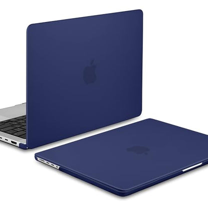 MEEgoodo for M5 MacBook Pro 16 inch Case 2026 2024 2023 2021 (Fit Model A3429/A3428/A3403/A3186/A2991/A2780/A2485) M5 M4 M3 M2 M1 Pro/Max, Laptop Case with Keyboard & Webcam Cover, Matte Navy Blue - color: Matte Navy Blue