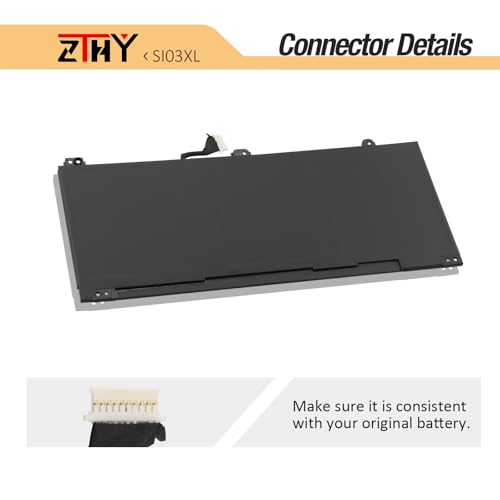 SI03XL Laptop Battery Replacement for HP Chromebook x360 14B 14C 14C-CA | 14C-CC 14c-cc0013dx 14c-cc0047nr 14C-CC0XXX 14B-NA0010WM 14C-CA0000ND, Pro C640 C645 Chromebook, EliteBook C645 14 G2 G3 - size: 9.84*4.33*0.2 inch SI03XL