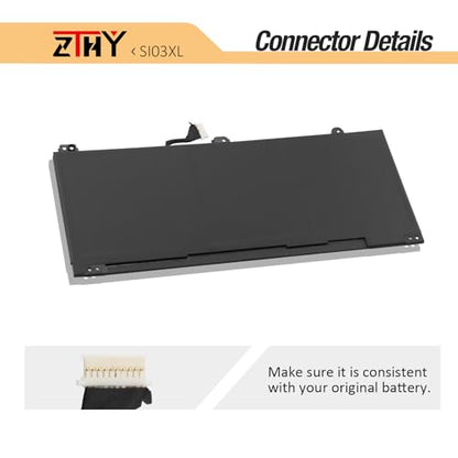 SI03XL Laptop Battery Replacement for HP Chromebook x360 14B 14C 14C-CA | 14C-CC 14c-cc0013dx 14c-cc0047nr 14C-CC0XXX 14B-NA0010WM 14C-CA0000ND, Pro C640 C645 Chromebook, EliteBook C645 14 G2 G3 - size: 9.84*4.33*0.2 inch SI03XL