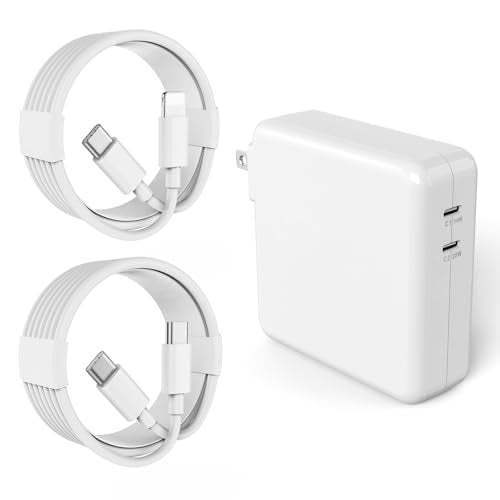 Fancy Buying Mac Book Pro Charger Block - 138W Dual Port 118/20W USB C Charger Compatible with MacBook Pro 13 14 15 16 Inch,MacBook Air, iPad Pro and All USB C Device, Include 2 Cables
