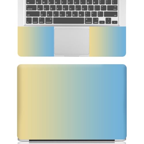 15-15.6 inches Netbook Laptop Skin Sticker Decal Reusable Cover Protector for 11.6 12 13 13.3 14 15 15.4 Notebook Chromebook Easy to Apply Remove, Scratch-Resistant Waterproof I Gradient Yellow Blue - color: Gradient Yellow Blue