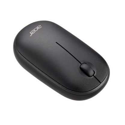 Acer Computer Mouse Wireless, 2.4G Slim USB Wireless Mice with USB-A Receiver, 1600 DPI Optical, Laptop Mouse with Plug and Play for Right/Left Handed Users (for Chromebooks, Windows PC & Mac) Black