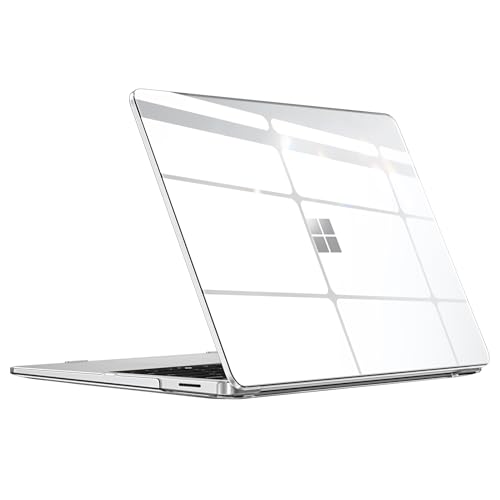 Fintie Case for 13.8 Inch Surface Laptop 8 2026 / Surface Laptop 7 2024 | Hard Shell, Slim Fit, Crystal Clear - color: Crystal Clear