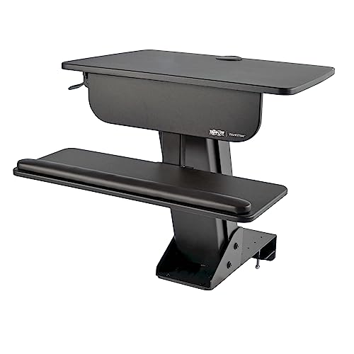 TRIPP LITE Sit Stand Desktop Workstation, Adjustable Standing Desk with Clamp (WWSSDC) - style: Desk-Clamp