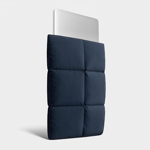 Comfyable Puffy Laptop Sleeve 13 Inch 14 Inch, Quilted Puffer Laptop Carrying Case, Pillow Case Compatible with MacBook Air M4 2025 M3 M2 M1, MacBook Pro M5 M4 Pro/Max, Dark Blue - color: Dark Blue, size: For 13"-14" Mac Air / Mac Pro